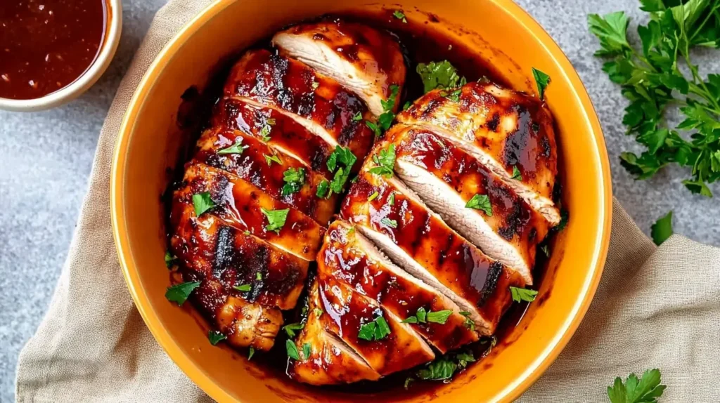 Air Fryer Chicken Recipes 4 juicy-effortless-air-fryer-bbq-chicken-5