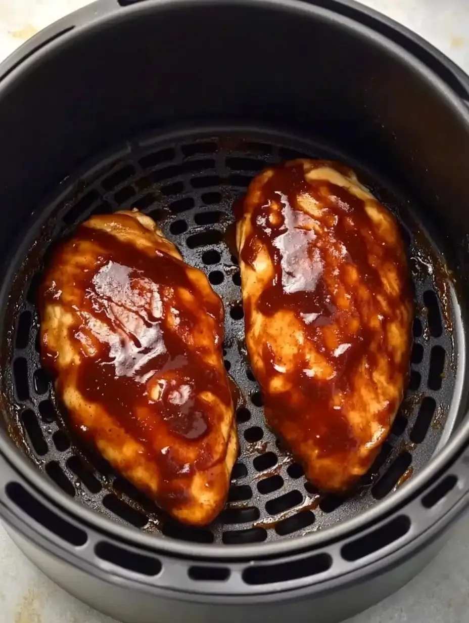 30-Minute Easy Air Fryer BBQ Chicken 12 air-fryer-bbq-chicken-glazed