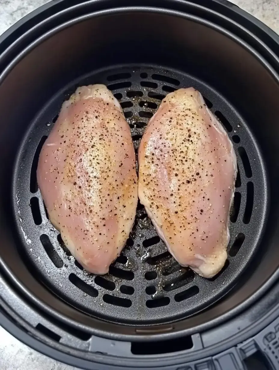 30-Minute Easy Air Fryer BBQ Chicken 11 raw-chicken-in-airfryer