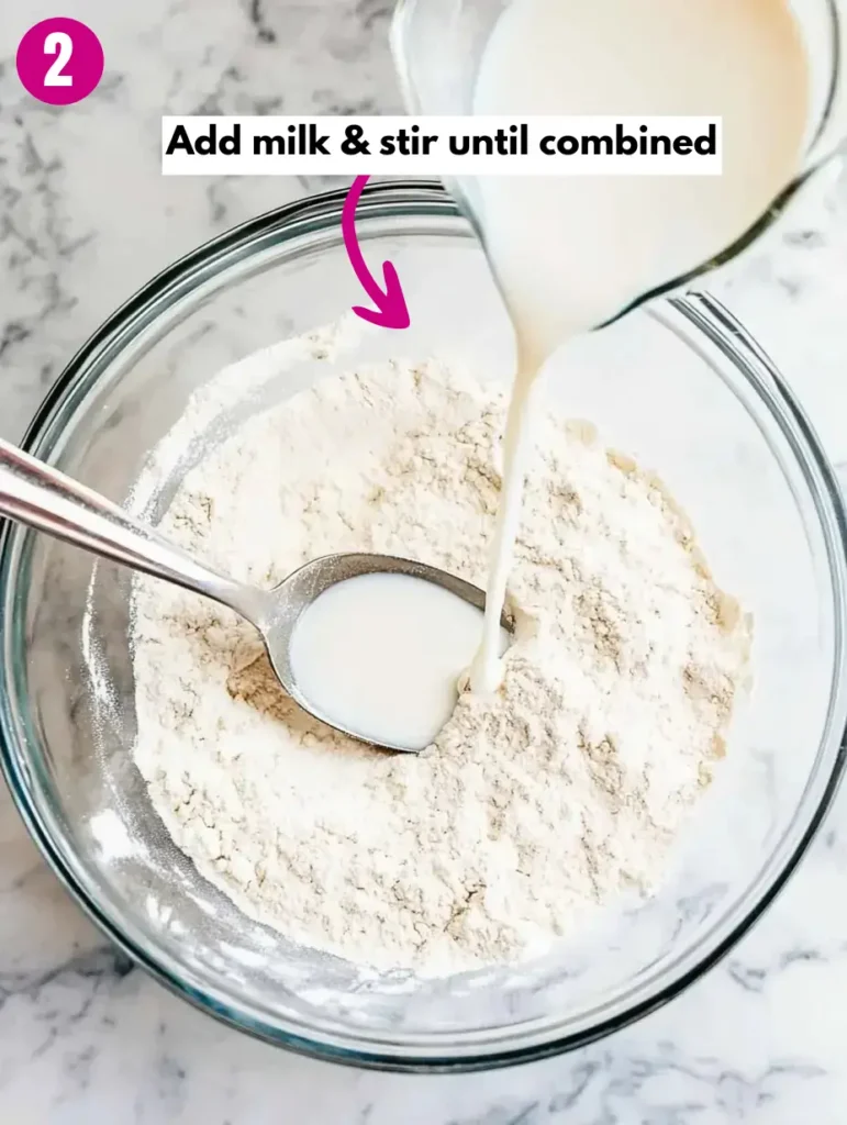 Fluffy Easy Air Fryer Biscuits 18 Add-milk-stir-until-combined