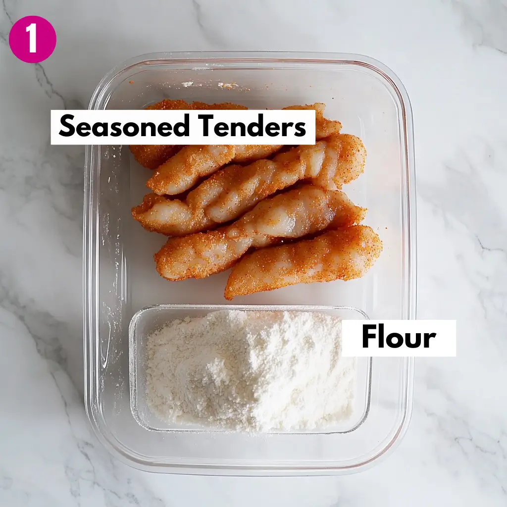 Better Than Fried Air Fryer Chicken Tenders 14 Coat-chicken-in-flour