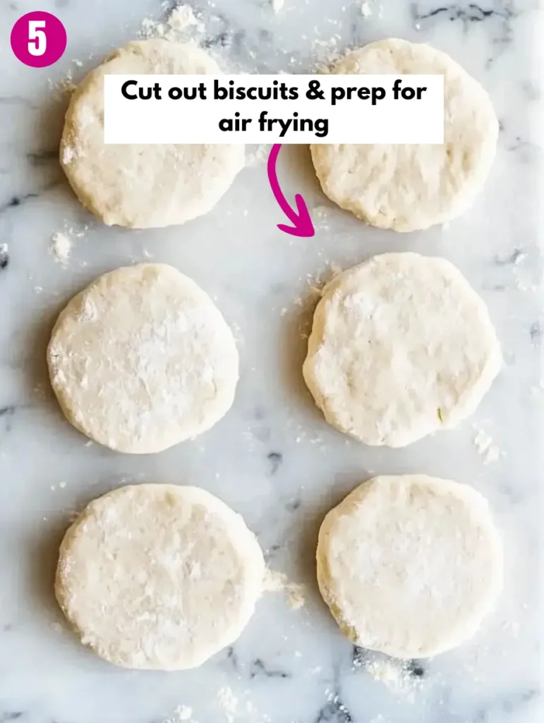 Fluffy Easy Air Fryer Biscuits 21 Cut-out-biscuits-prep-for-air-frying