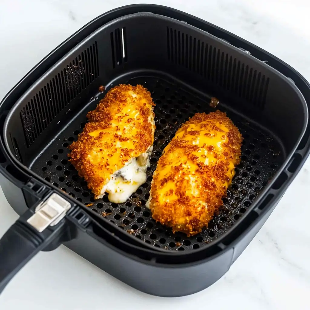 Crispy Cheesy Air Fryer Cordon Bleu (restaurant quality) 13 cordon-bleu-step-air-fry