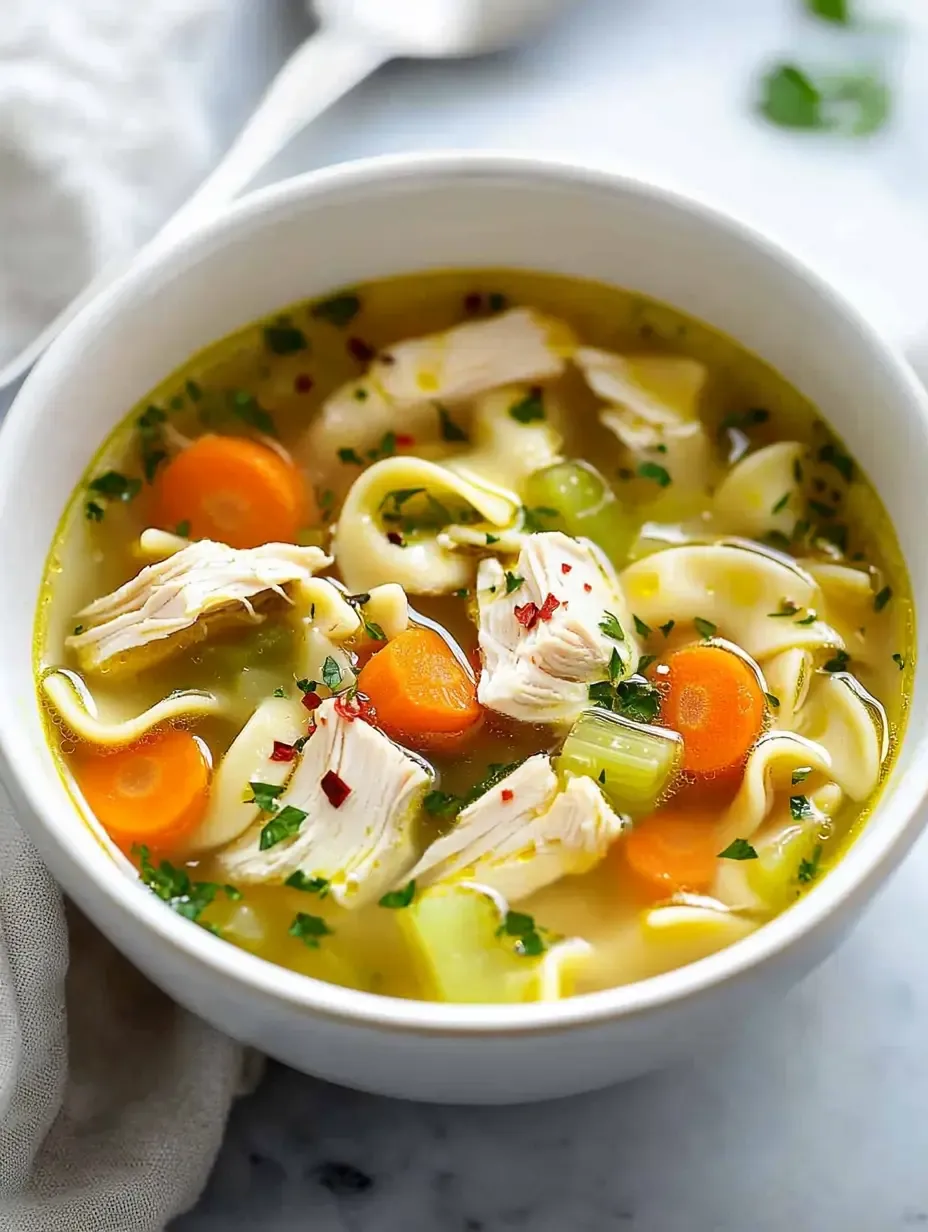 Incredibly Easy Chicken Noodle Soup Recipe 12 hearty-thick-chicken-noodle-soup-recipe-1