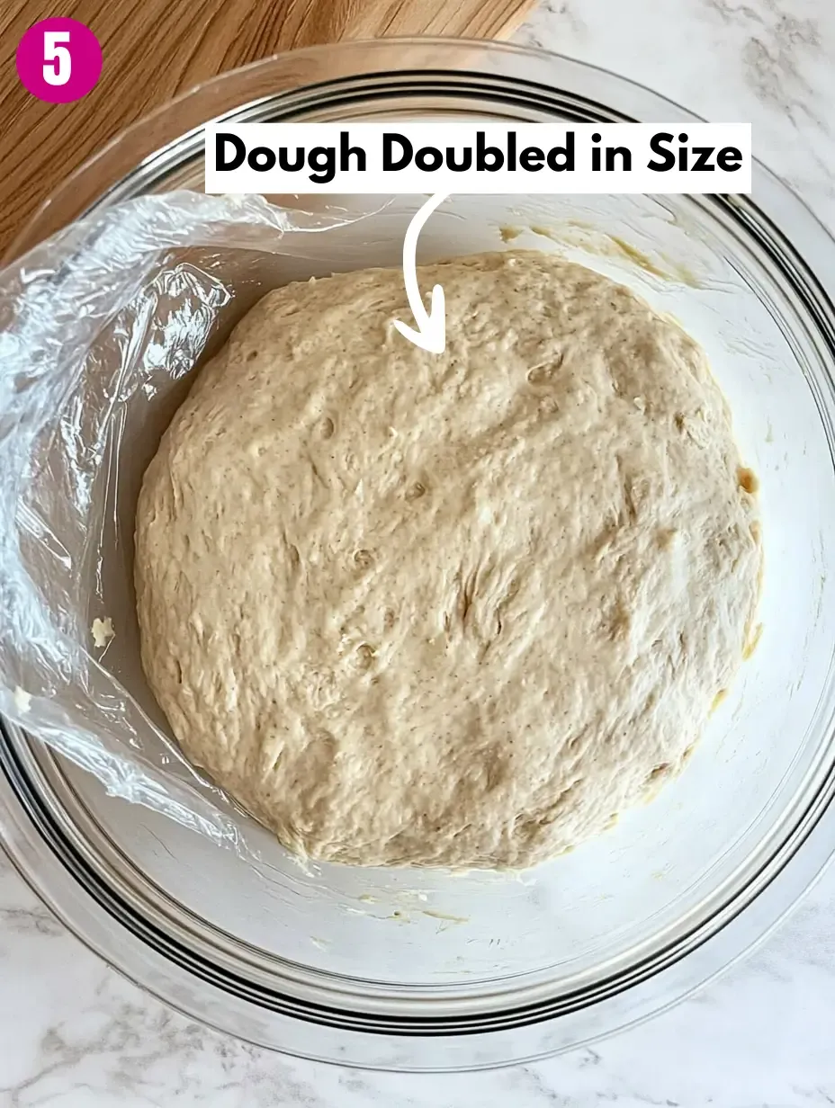 Garlic Parmesan Focaccia Bread 20 Dough-Doubled-in-Size