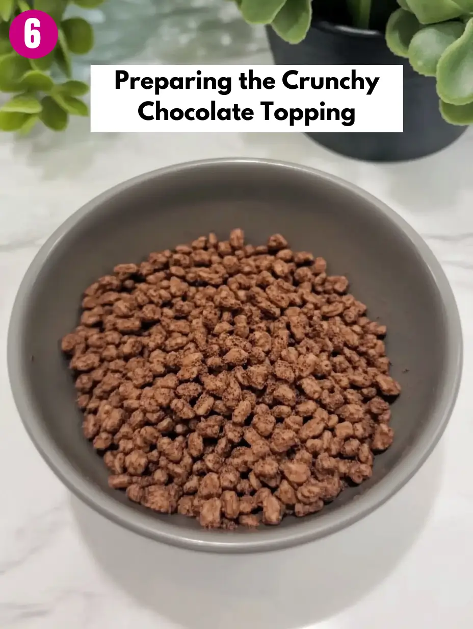 Popular Choco Crunch Cake Recipe 23 Preparing-Crunchy-Chocolate-Topping