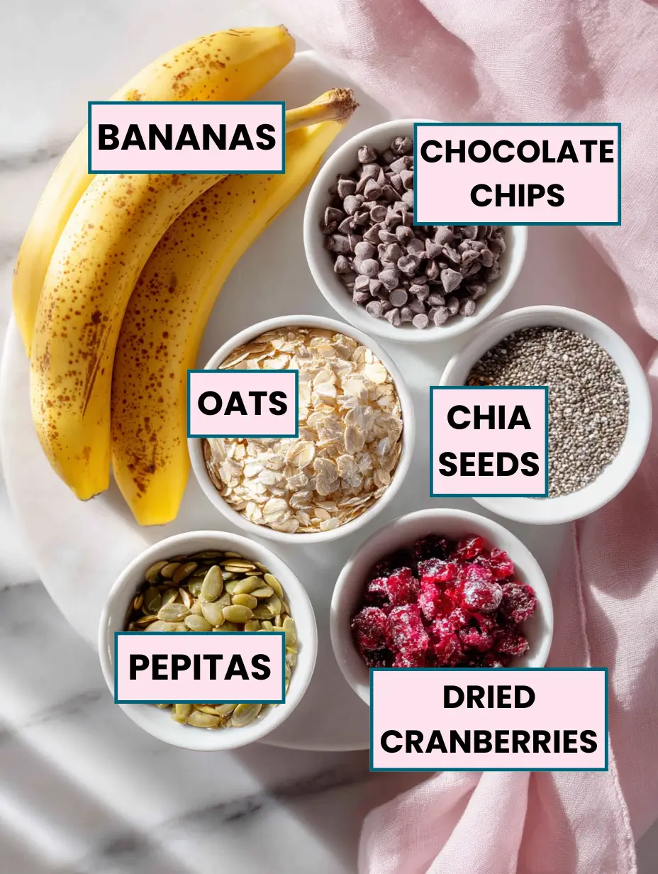 Banana Trail Mix Breakfast Cookies 15 Banana-Trail-Mix-Breakfast-Cookies-Recipe-Ingredients