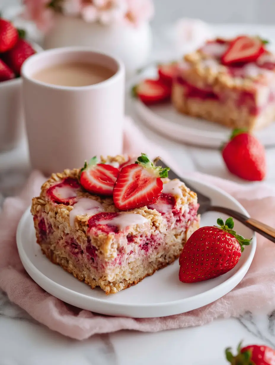 Feel-Good Baked Strawberry Oatmeal Recipe 9 baked-strawberry-oatmeal-2
