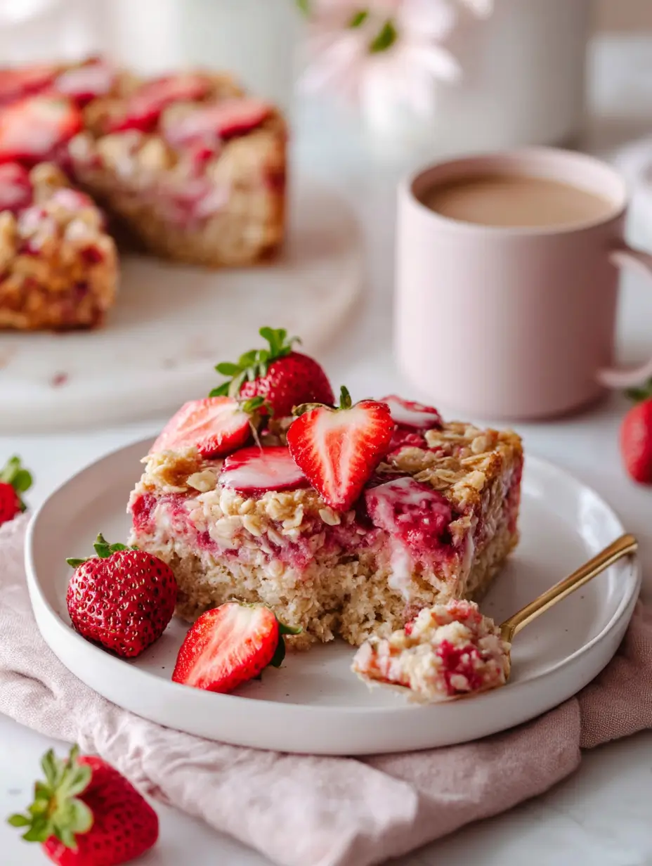 Feel-Good Baked Strawberry Oatmeal Recipe 10 baked-strawberry-oatmeal-4