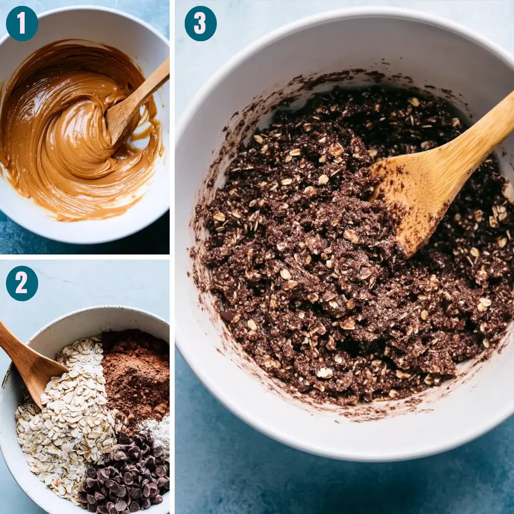 chocolate-peanut-butter-breakfast-cookies-steps