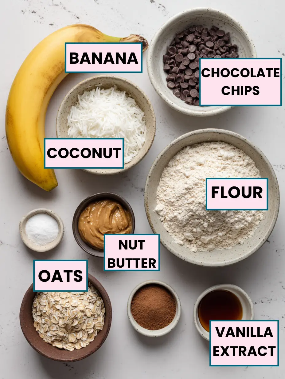 Coconut Oatmeal Chocolate Chip Cookies 9 coconut-oatmeal-chocolate-chip-cookies-ingredients