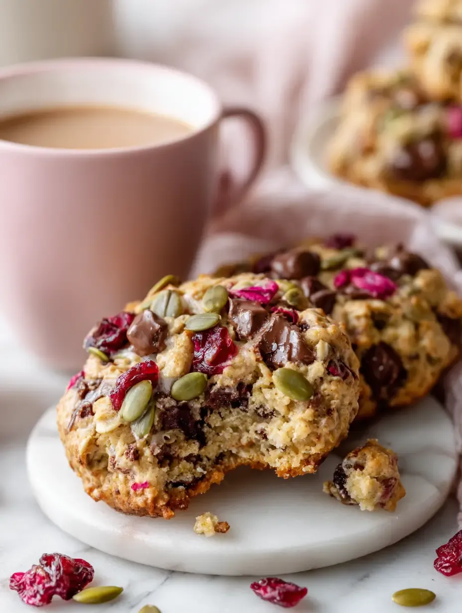 easy banana trail mix breakfast cookies 5