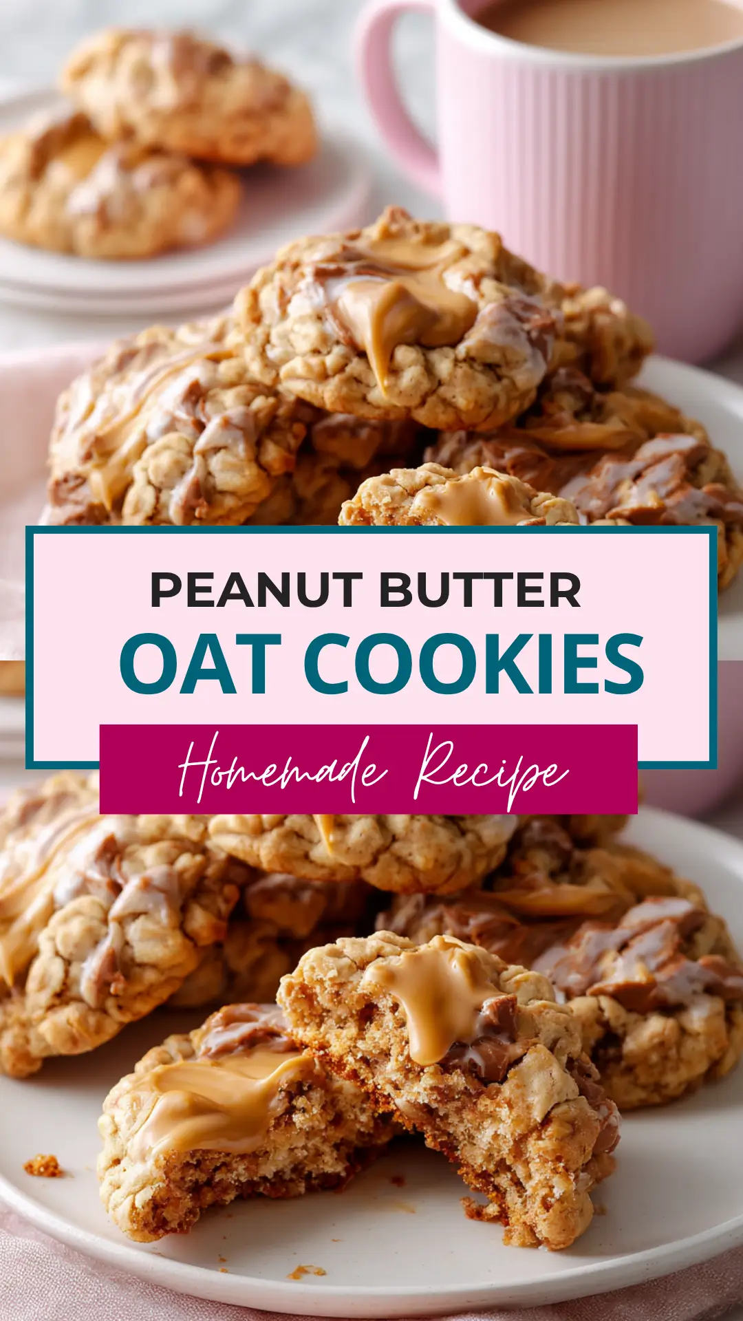 Peanut Butter Banana Oat Cookies (Healthy & Easy) 7 peanut-butter-banana-oat-cookies-pin