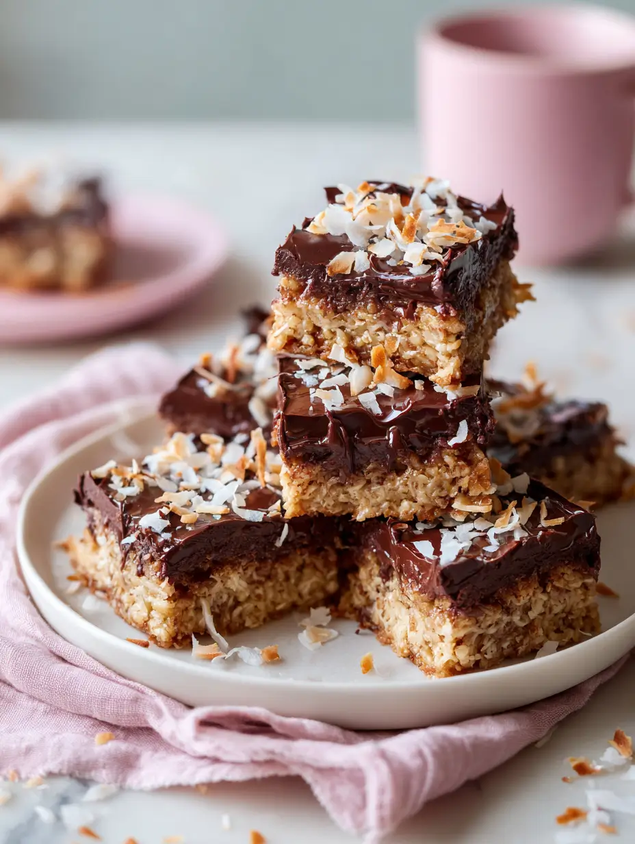 Healthy Chocolate Coconut Oat Bars Recipe 4 chocolate-coconut-oat-bars-1