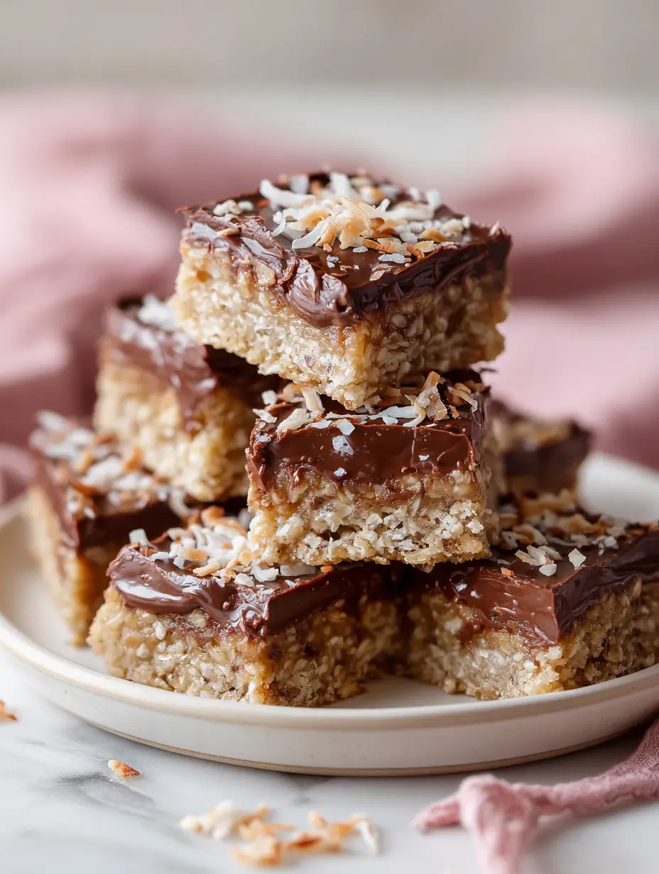 Healthy Chocolate Coconut Oat Bars Recipe 5 chocolate-coconut-oat-bars-2