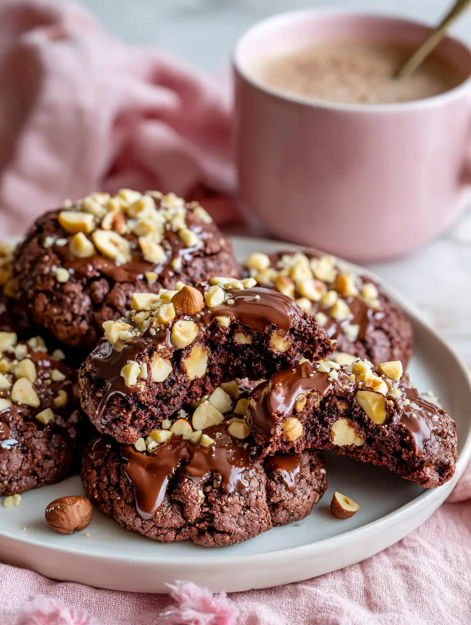 Fudgy Chocolate Hazelnut Cookies Recipe 8 chocolate-hazelnut-cookies-1