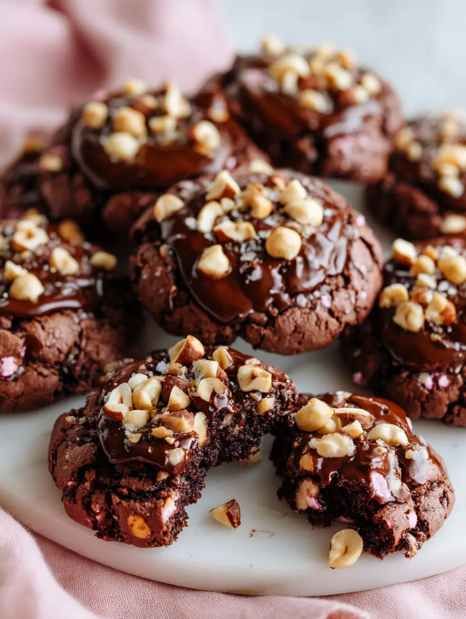 Fudgy Chocolate Hazelnut Cookies Recipe 9 chocolate-hazelnut-cookies-5