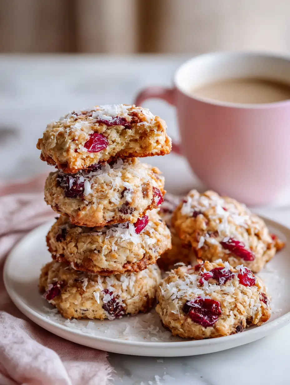 Easy Cranberry Coconut Oatmeal Breakfast Cookies 6 cranberry-coconut-oatmeal-breakfast-cookies-2
