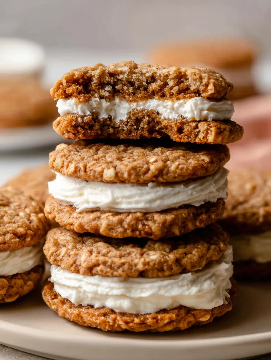 Oatmeal Cream Pies Filled with Vanilla Buttercream 6 oatmeal-cream-pies-1
