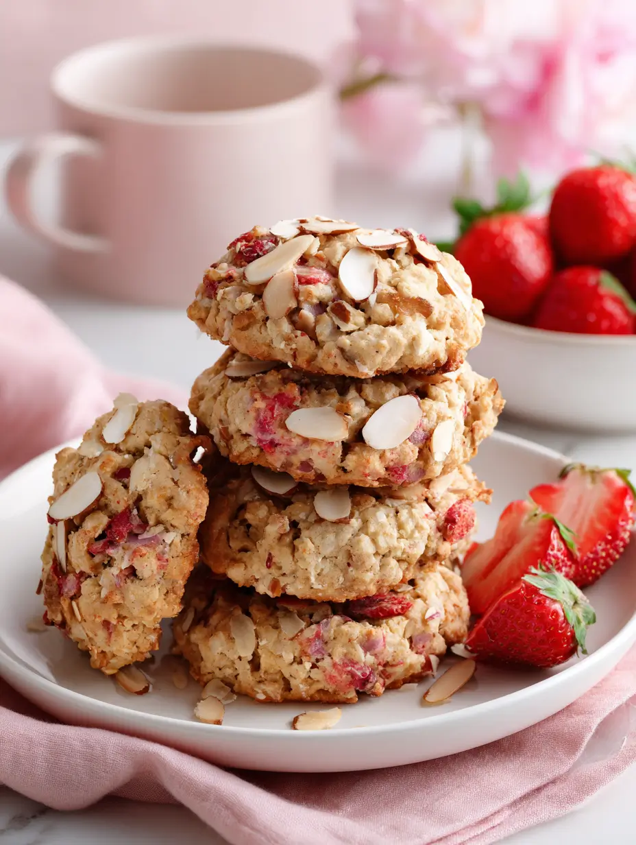 Strawberry Almond Oat Cookies 9 strawberry-almond-oat-cookies-5