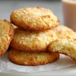 Eggless Coconut Biscuit (4 Ingredient) 2 eggless-coconut-biscuit-recipe