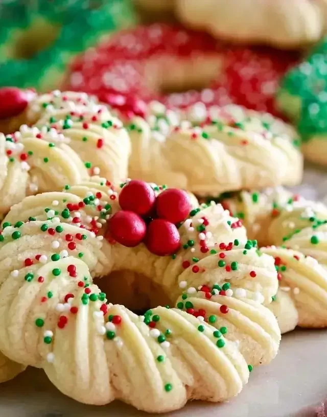 spritz-wreath-cookies-recipe-featured