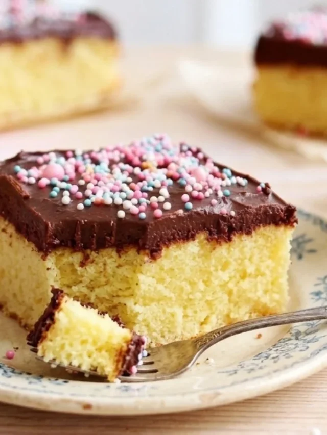 vanilla cake chocolate frosting v2